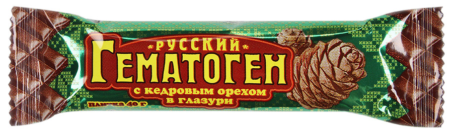 Гематоген Русский с Кедровым Орехом в глазури 40 г ФАРМ-ПРО