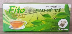 Fito Gold Зеленый чай со стевией №20пак.