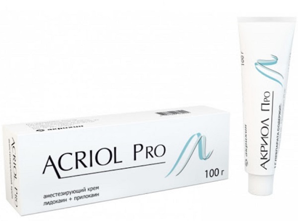 Acriol Pro анестезирующий крем 100 гр