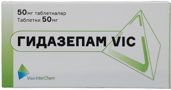 Гидазепам VIC табл. 50 мг №10 ( гидазепам )