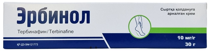Эрбинол крем 1% 30 г ( тербинафин )