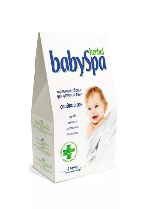 BABY SPA Травяной сбор Сладкий Сон 3*15 гр  для детских ванн в фильтр пакетах