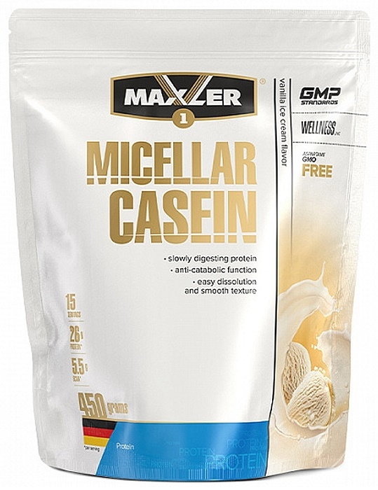 Maxler Micellar Casein Ваниль 450 г пакет