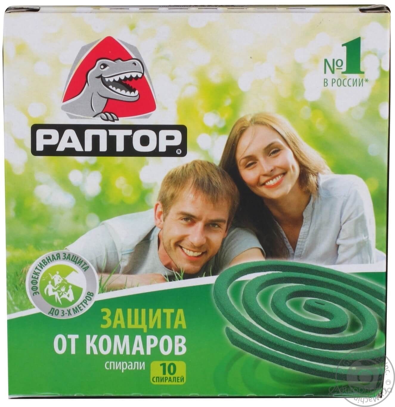 Спирали от Комаров и Мошек РАПТОР 10 шт