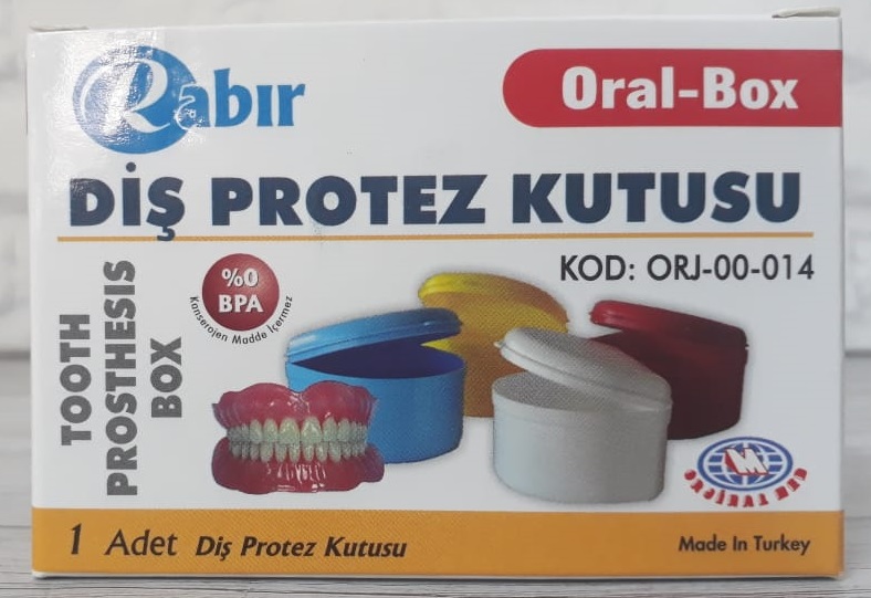 Контейнер для зубных протезов RABIR ORJ-00-014 цвета в ассортименте#>