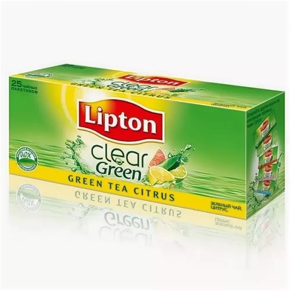 Lipton Чай зеленый с ароматом цитрусовых пакетированный №25