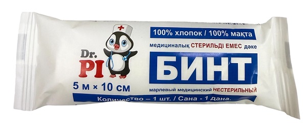 Dr.Pi Бинт нестерильный 5м х 10см