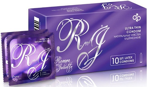 Презервативы R and J Ultra Thin 10шт Натуральные чувства ROMEO and JULIETTE