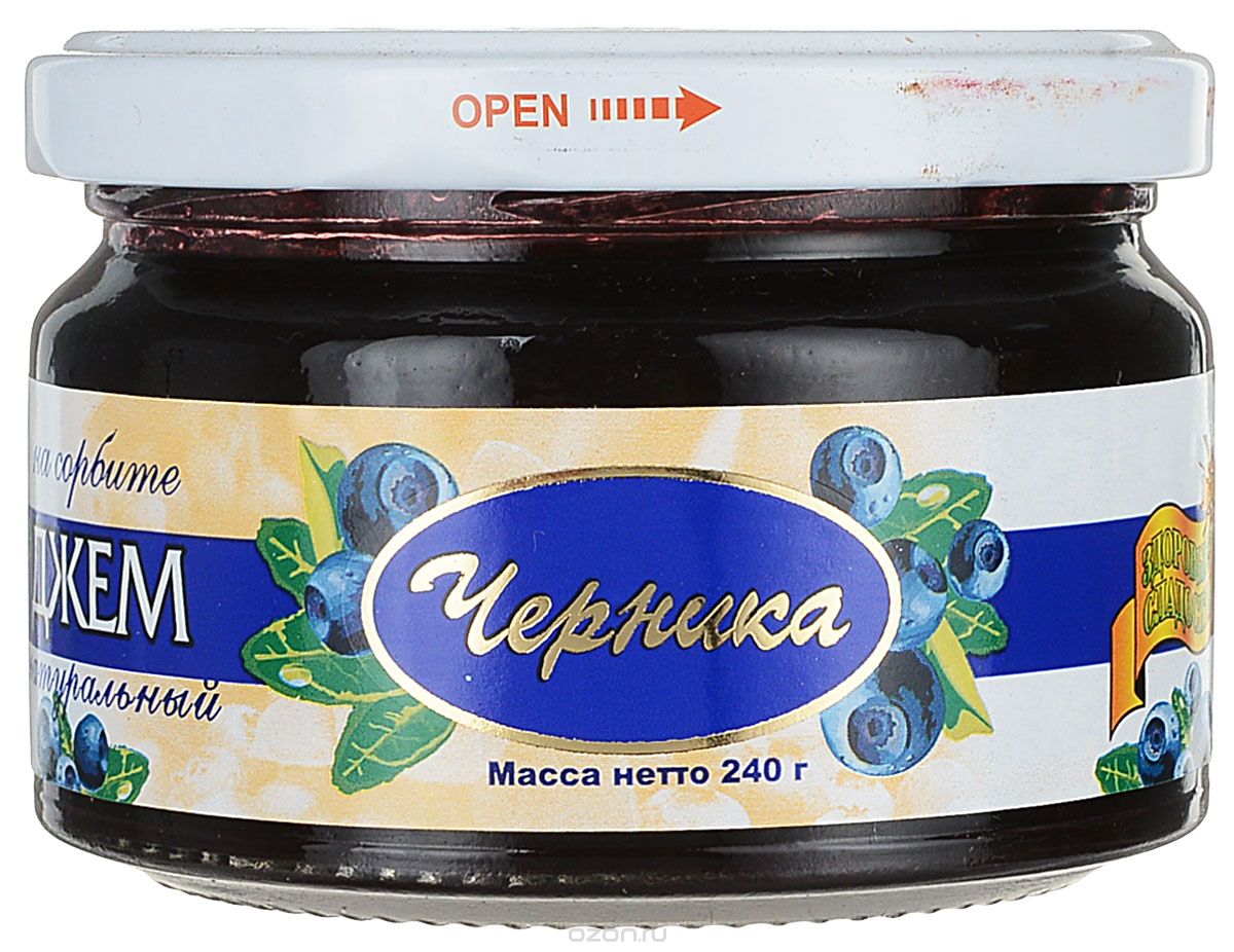 Петродиет Джем Черника на сорбите 240г.