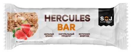 Hercules Bar Батончик злаковый Клубника 40г