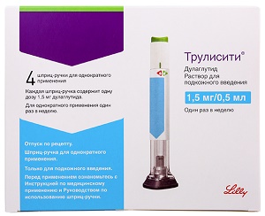 Трулисити раствор 1,5 мг/0,5 мл №4 ( дулаглутид ) / Инсулин (Упаковка)
