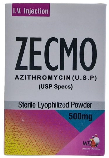 Зекмо порошок 500 мг №1 фл ( азитромицин ) / Zecmo в/в