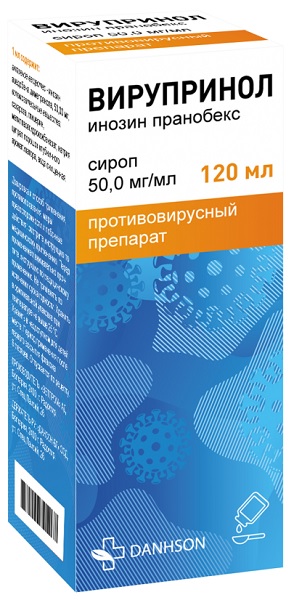 Вирупринол сироп 50 мг/мл 120 мл ( инозин пранобекс )