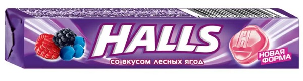 Леденцы Halls со вкусом лесных ягод 25,2 г