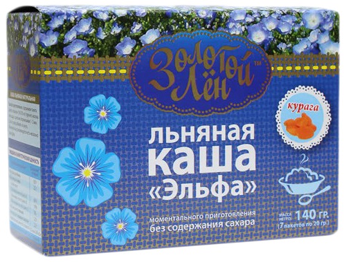 Золотой Лен Каша льняная Эльфа Вишня 20г №7пак
