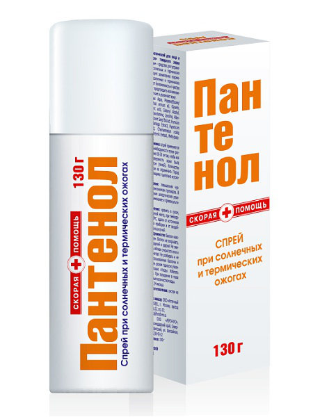 Пантенол спрей 130 мл Скорая помощь АПТЕЧНЫЙ САЮЗ #@