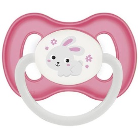 Соска-Пустышка Силиконовая CANPOL BABIES 0-6м симетричная ( 1 шт ) арт.22/268 Bunny company pink
