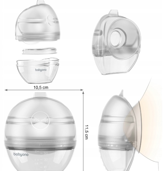 Молокоотсос коллектор BABYONO Milk Me 1400 