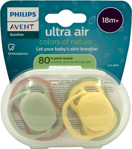 Соска-Пустышка Ultra soft AVENT 18+м (2шт) SCF349/50