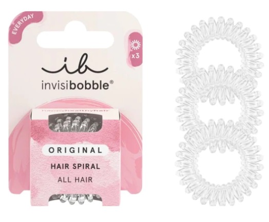 INVISIBOBBLE Резинка браслет для волос Original Crystal Clear 3шт в картоне 