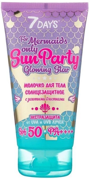 7 Days Sun Party Молочко для тела SPF50+ экстразащита 150 мл
