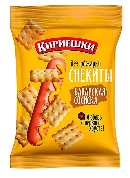 Крекер Кириешки Снекиты 60г Баварская сосиска 