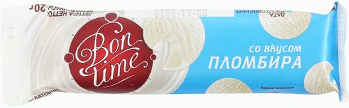 Bon Time Батончик Пломбир 20г Бон Тайм