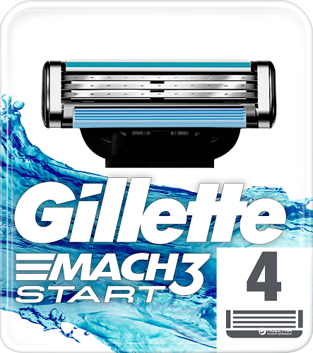 Кассеты сменные GILLETTE Mach3 Start (4шт)