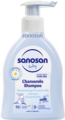SANOSAN Baby Шампунь для младенцев с ромашкой 200 мл