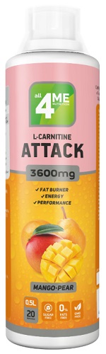 Л-Карнитин +Гуарана 3600 500мл Манго-Груша 4me Nutrition  &