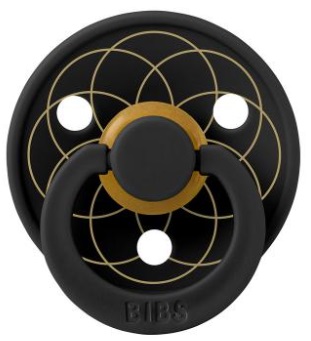Пустышка латексная 6м+ Bibs Colour Layl Black Gold арт.20044210