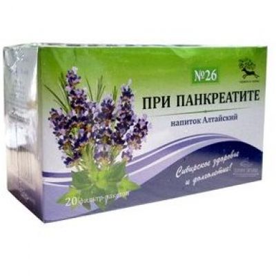 Алтайский Напиток чайный №26 При панкреатите 1,5 г №20 пак