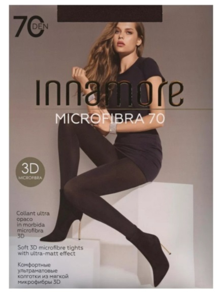 INCANTO коглготки Innamore Microfibra 70 Den Nero 5