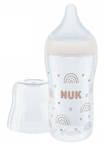 Бутылочка Стеклянная NUK Perfect Match Радуга 230мл арт.10745148 ш/г Соска Силиконовая