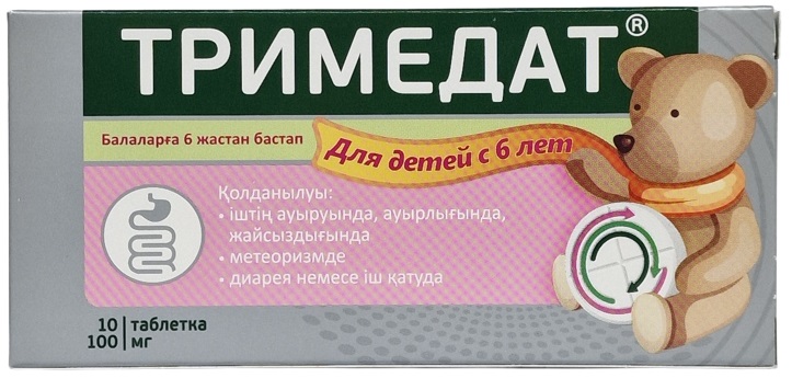 Тримедат табл. 100 мг №10 ( тримебутин ) с 6 лет
