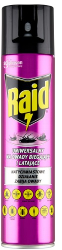 Аэрозоль от летающих и ползающих насекомых RAID 400мл