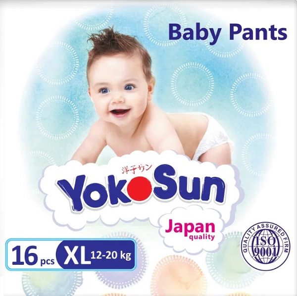 Трусики-подгузники для детей YOKOSUN ХL16 (12-20 кг) 16шт
