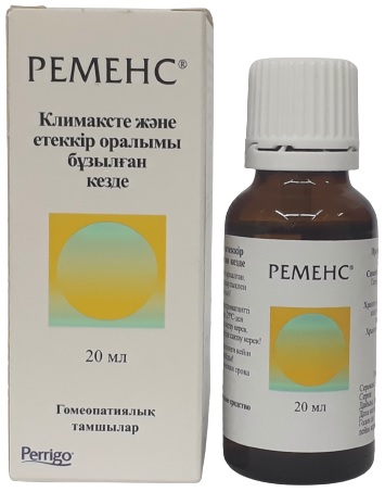 Ременс раствор 20 мл капли гомео Биттнер