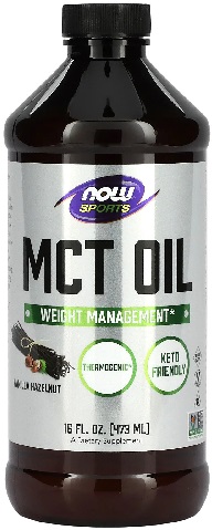 Now Sports MCT Oil 473мл Vanila Haselnut  &