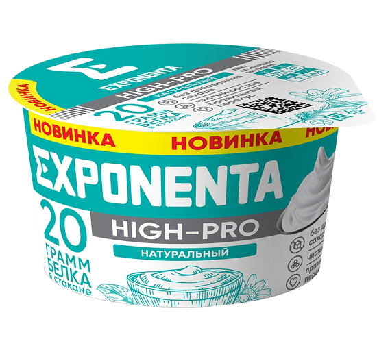 Продукт кисломолочный обезжиренный Exponenta High-Pro 160 г