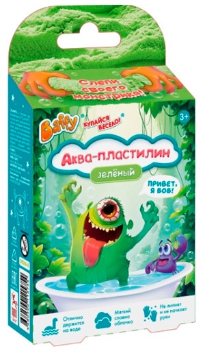 Baffy Аква-пластилин МонстроВселенная Зеленый 1шт