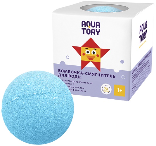 AQUA TORY Шипучая Бомбочка для ванны 70 гр Сладкое Молоко ( 24118 ) #