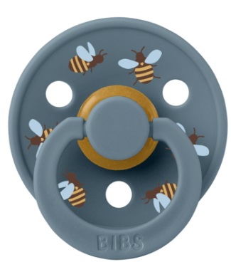 Пустышка латексная 6м+ Bibs Studio Colour Bumblebee Friends Petrol арт.20024260