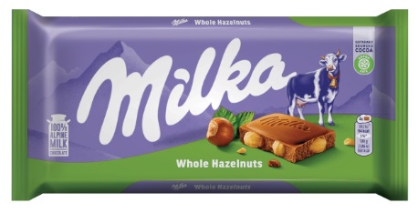 Milka Whole Hazelnuts Chocolate плитка 100г