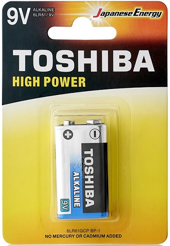 Батарейка TOSHIBA 9V Крона ( 1 шт ) ( 6LR61 ) High Power