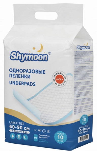 Пеленки одноразовые Shymoon 60*90 см (10 шт)
