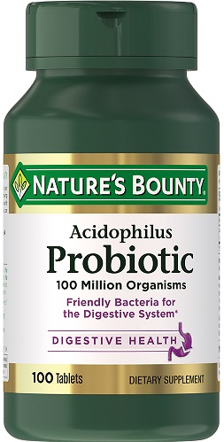 Nature's Bounty Ацидофилус пробиотик №100таб.  &
