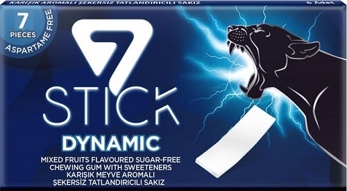 Жвачка STICK Dinamic Мультифрукт 14,5 гр 7 пластинок 