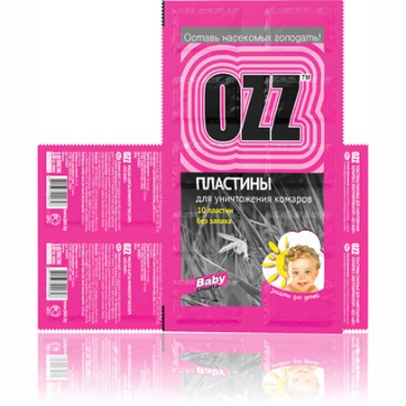 Пластины от Комаров для фумигатора 10шт OZZ Baby