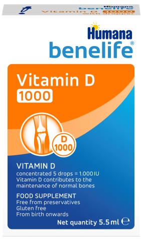 Humana benelife Витамин Д 1000 5,5мл  &